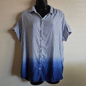 BeachLunchLounge Ombre Button Up Shirt
